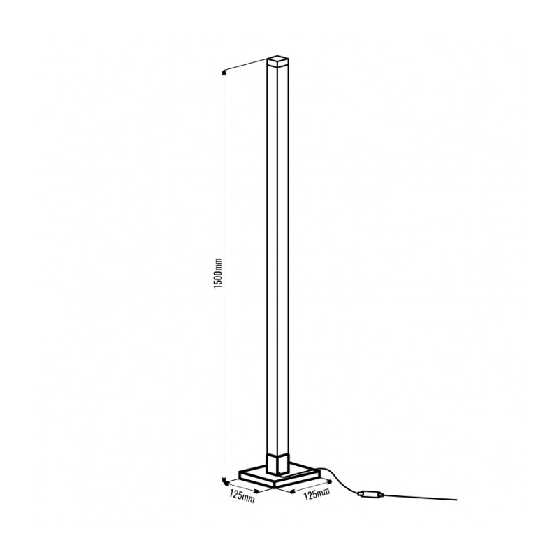 Lampa podłogowa TUYA RGB MUZYCZNA EC20546