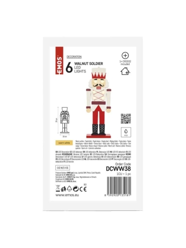 Drewniany żołnierz LED DCWW38