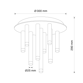 Lampa sufitowa GLAM 326638