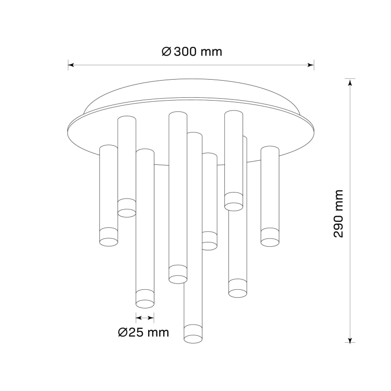Lampa sufitowa GLAM 326638