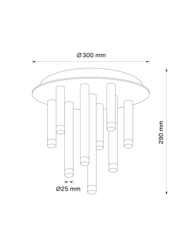 Lampa sufitowa GLAM 326638
