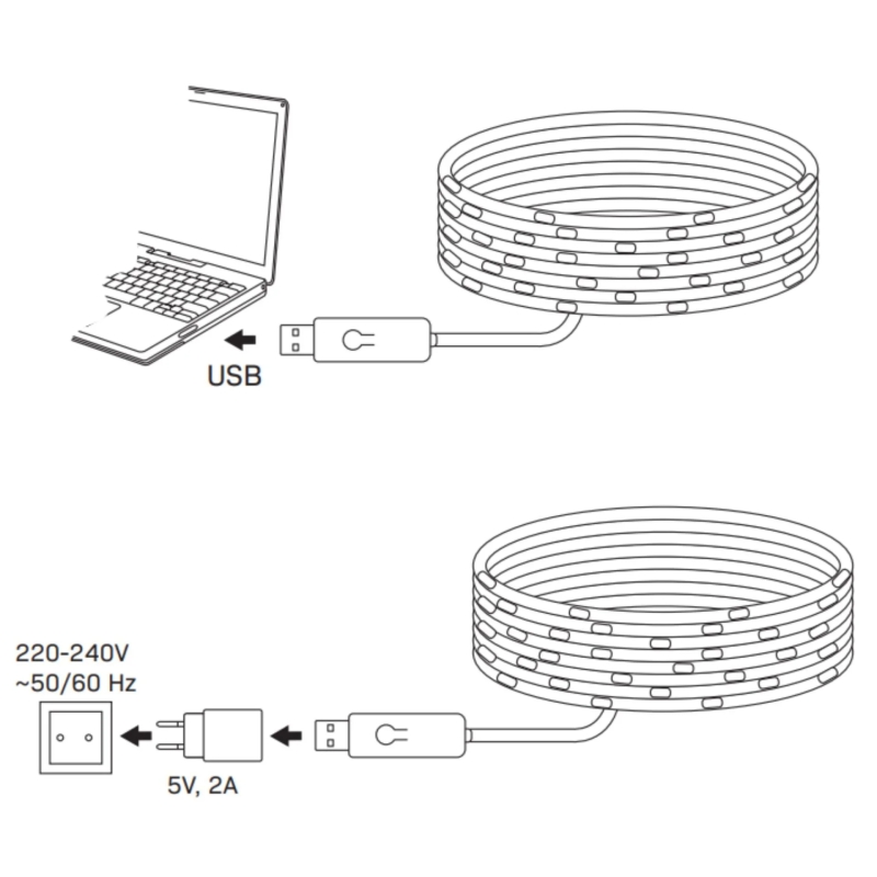 Łańcuch LED 10M RGB PILOT 324405