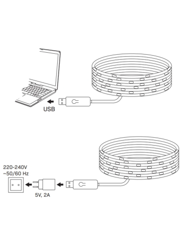 Łańcuch LED 10M RGB PILOT 324405