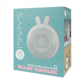 LAMPA STOŁOWA/BUDZIK BIAŁY KRÓLIK RGB MW20773