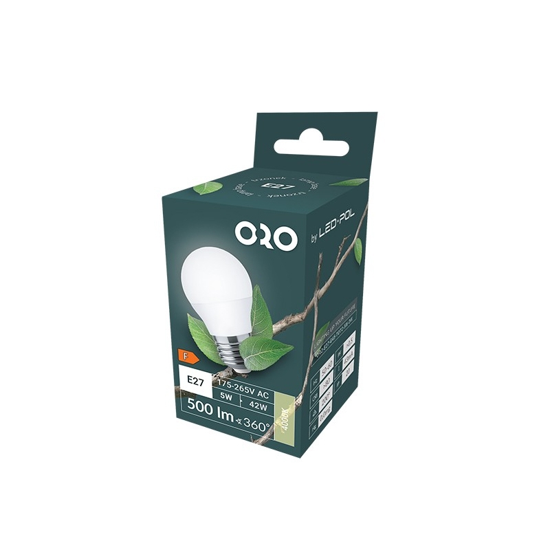 Żarówka ORO-E27-G45-TOTO-5W