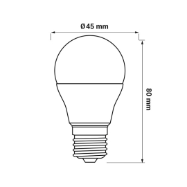 Żarówka ORO-E27-G45-TOTO-5W