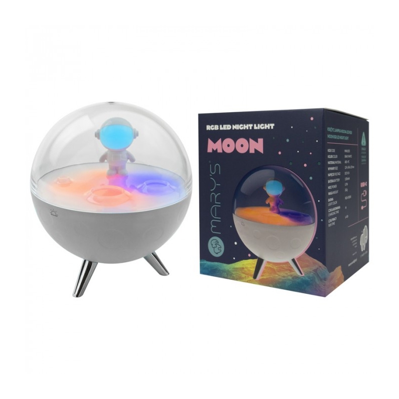 Lampa stołowa KSIĘŻYC BIAŁY RGB MW61055