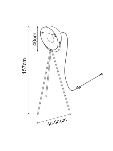 Lampa podłogowa LARC F16019