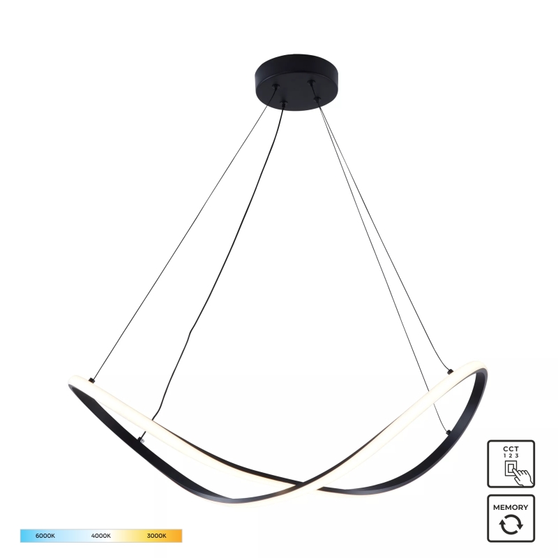 Lampa wisząca ERDA 19600P-BK