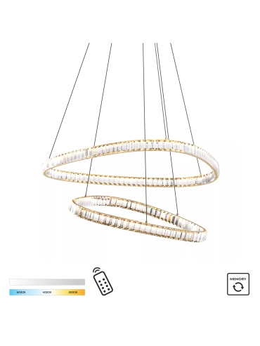 Lampa wisząca ATHESA MD3169-2-3GT