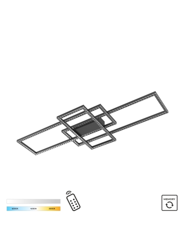 Lampa sufitowa ERVI MX7907-3B-3BT
