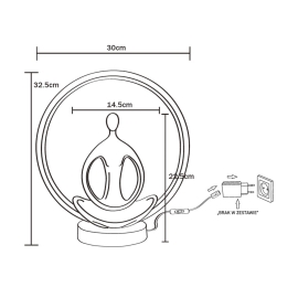 Lampa stołowa YOGA ED81F134U