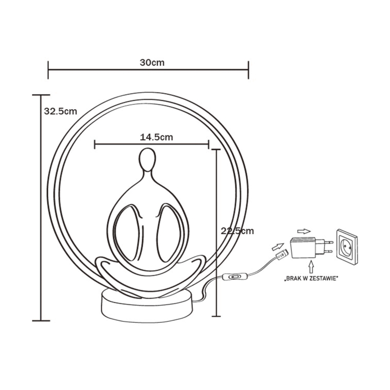 Lampa stołowa YOGA ED81F134U