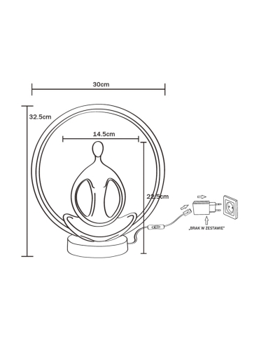 Lampa stołowa YOGA ED81F134U