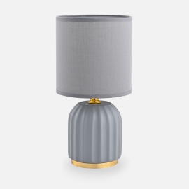 Lampa stołowa nocna szara 26,5 cm HS8723-GR