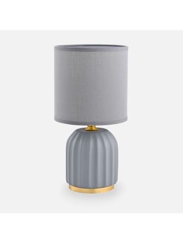 Lampa stołowa nocna szara 26,5 cm HS8723-GR