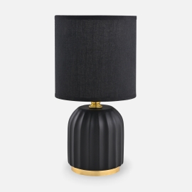 Lampa stołowa nocna czarna 26,5 cm HS8723-BL