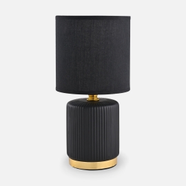 Lampa stołowa nocna czarna 27,5 cm HS8720-BL