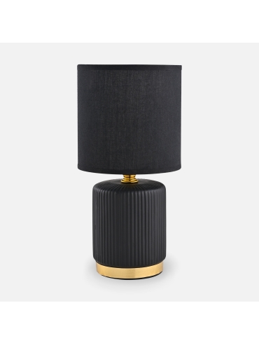 Lampa stołowa nocna czarna 27,5 cm HS8720-BL