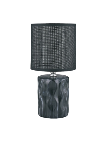 Lampa stołowa z abażurem czarna 27 cm HS8603-BL