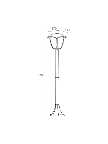 Słupek oświetleniowy LANTERN 17040-PS