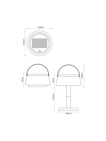 Lampa solarna AURE DT36111