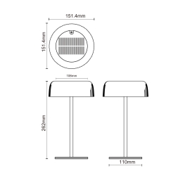 Lampa solarna BLUET DT33111
