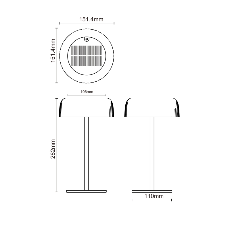 Lampa solarna BLUET DT33111