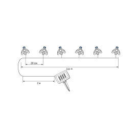 Girlanda solarna PSZCZOŁY SW-1009