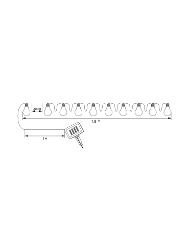 Girlanda solarna SW-1007A