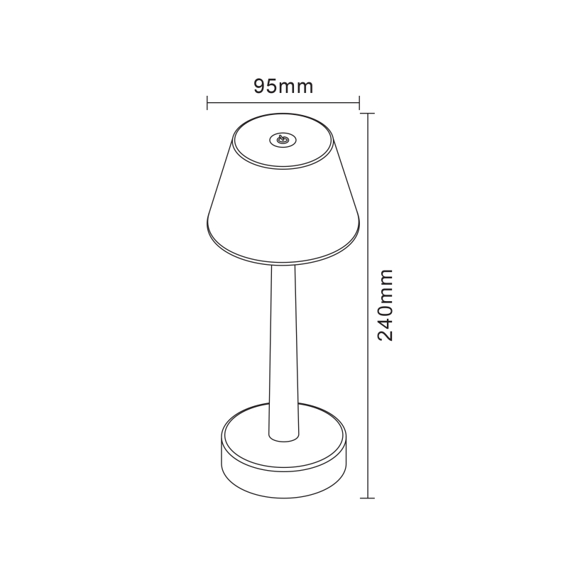 Lampa stołowa COLOR ETLED-642-BK