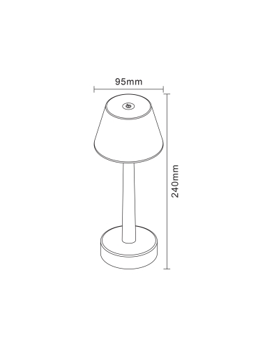 Lampa stołowa COLOR ETLED-642-BK