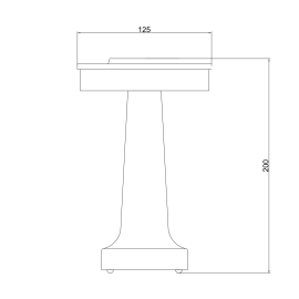 Lampa stołowa SONET ETLED-53C-SB