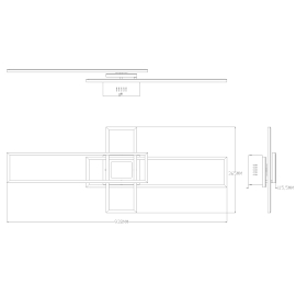 Lampa sufitowa LUMENZ MS243-BK