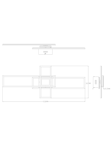 Lampa sufitowa LUMENZ MS243-BK