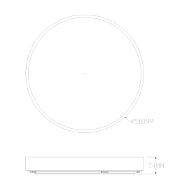 Lampa sufitowa NADI MS724-R500-GD