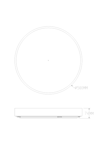 Lampa sufitowa NADI MS724-R500-GD