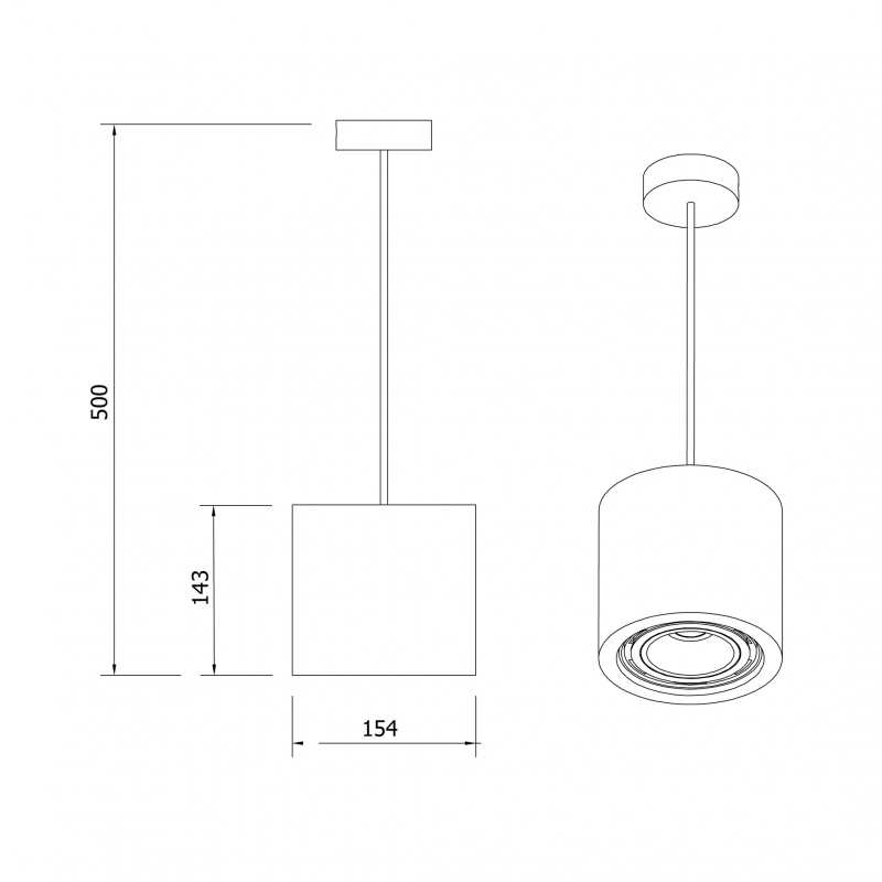 Lampa wisząca MONAX