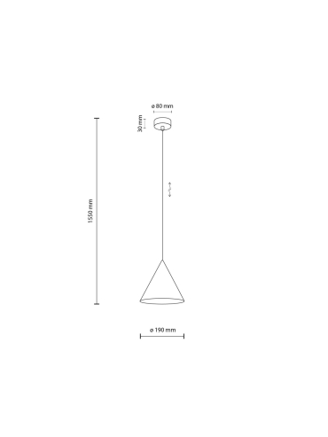 Lampa wisząca CONO 10619