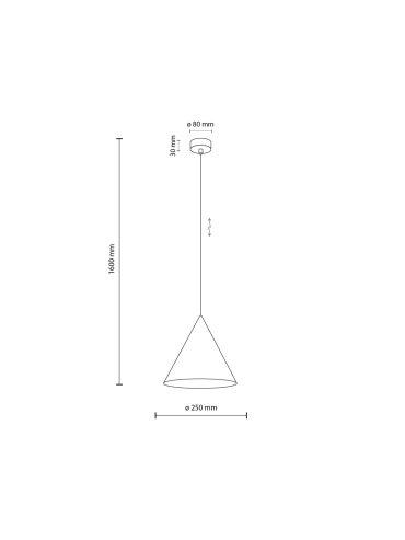 Lampa wisząca CONO 10886