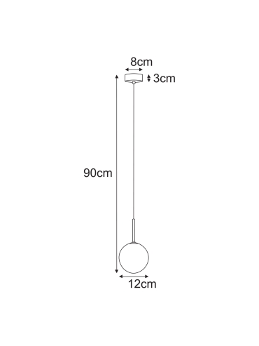 Lampa wisząca K-5680  AURA