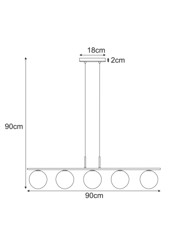 Lampa wisząca K-5683  AURA