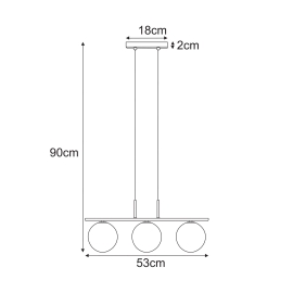 Lampa wisząca K-5692  FADO