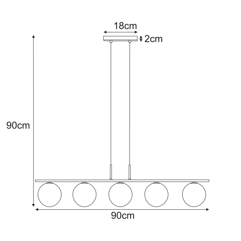 Lampa wisząca K-5693  FADO