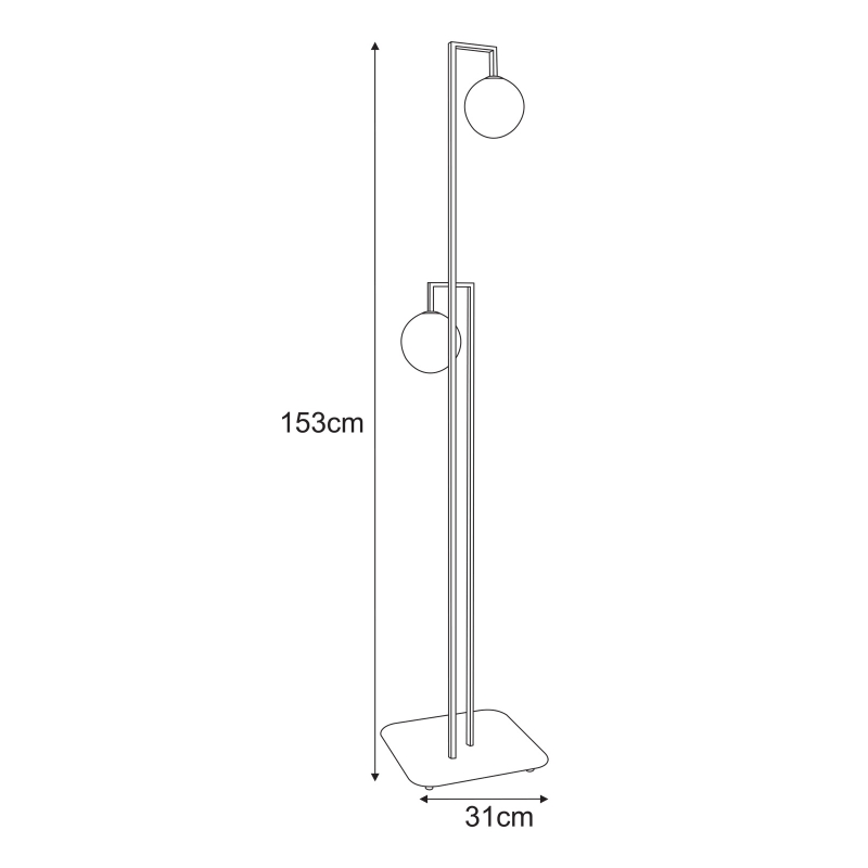 Lampa podłogowa K-5774  TORES
