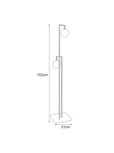 Lampa podłogowa K-5774  TORES