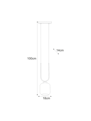 Lampa wisząca K-5585  BONO