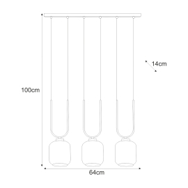 Lampa wisząca K-5586  BONO