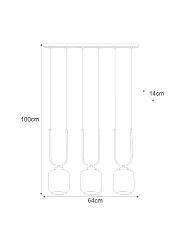 Lampa wisząca K-5586  BONO