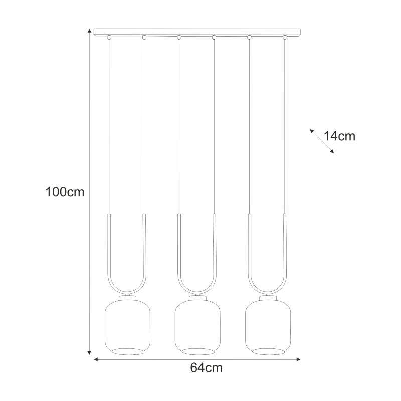 Lampa wisząca K-5581  CONI